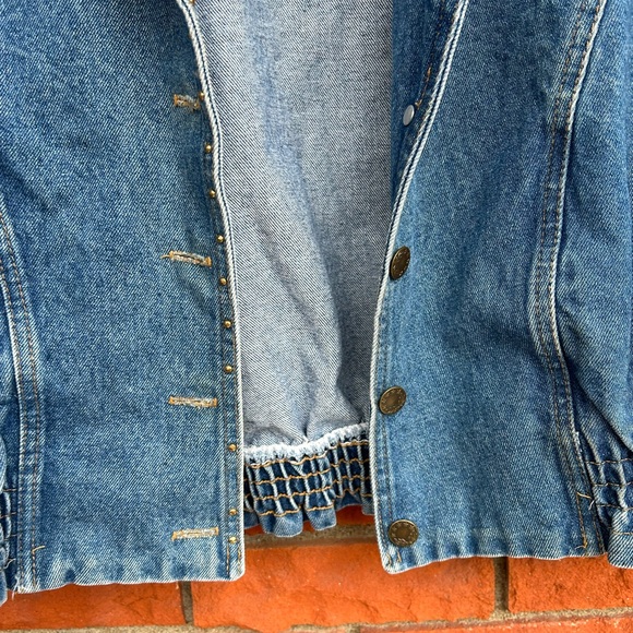 Denim safari patch blinged jacket - Picture 10 of 11